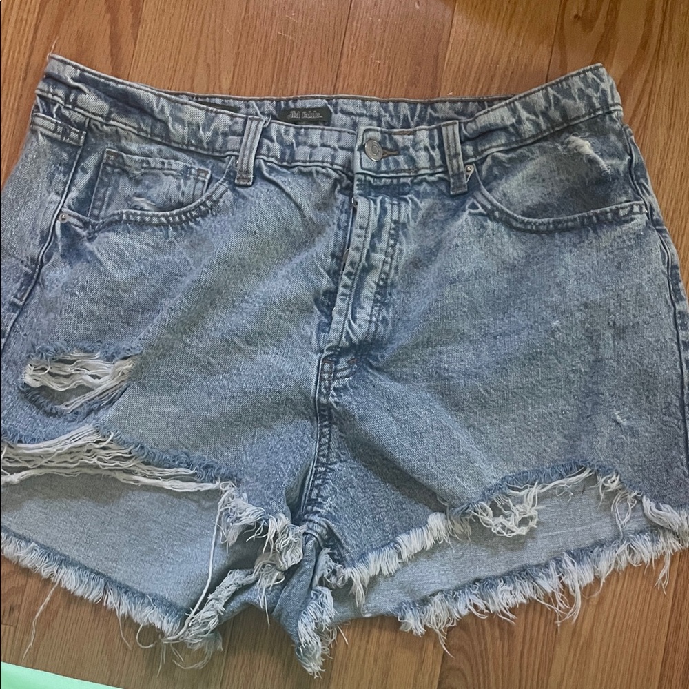 Wild Fable Light Blue Distressed Jean Shorts